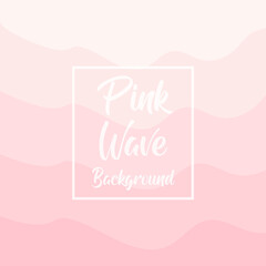 Pink wave background design vector 3
