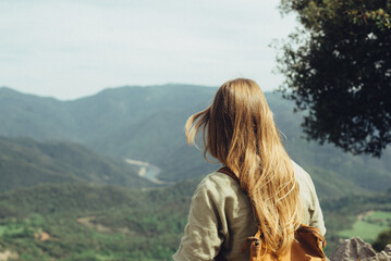 woman in the field