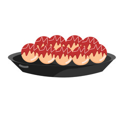 Takoyaki Japanese Food Illustration