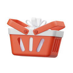 Shopping Basket 3D Icon