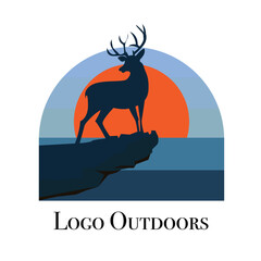 vectors logo themed animals and wildlife or outdoor activities