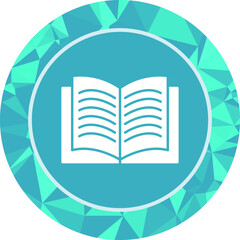 Unique Textbook Vector Icon