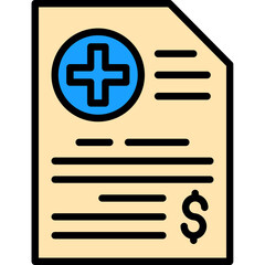 Fototapeta premium Medical Bill Icon