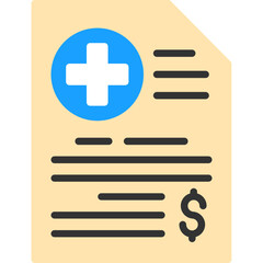 Fototapeta premium Medical Bill Icon