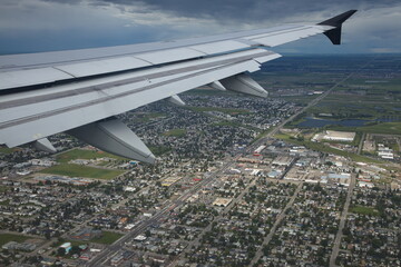 Approach to Calgary,Alberta Province,Canada,North America

