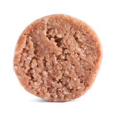 Solid shampoo bar isolated on white. Hair care