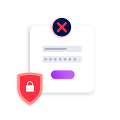 Wrong password concept