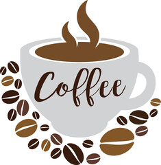 Obraz premium Coffee Bean Logo