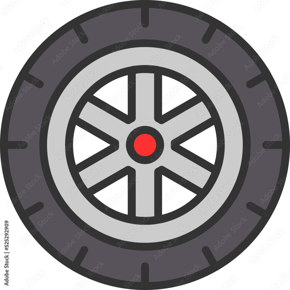 Poster Tire Icon