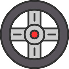 Fototapeta premium Steering Wheel Icon