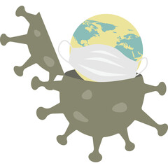 World virus pandemic icon