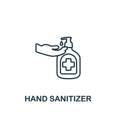 Hand Sanitizer icon. Line simple Quarantine icon for templates, web design and infographics