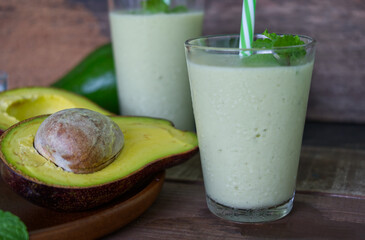 avocado smoothie with avocado
