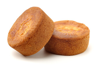 Mid-Autumn Festival moon cake on white background 