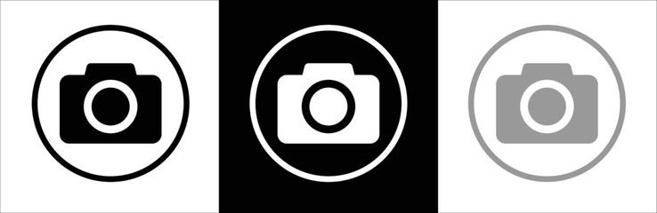 Camera icon. Symbol. Sign. Photo camera symbol. vector illustration
