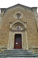 Facade of the church of San Michele in Arezzo, Tuscany, Italy