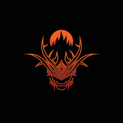 samurai skull logo