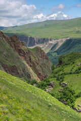 Fototapeta premium View of Caucasus mountains