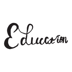 Education  handdrawn lettering  Design for prints, postcards, flayers, banners, posters.