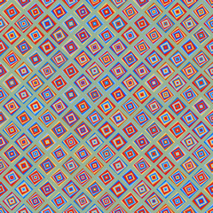 Color Rhombus tile tessellation pattern illustration