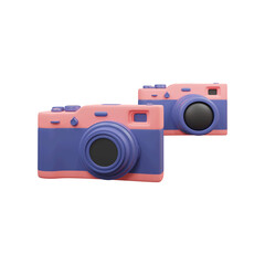 Camera isolated 3d Render illustration