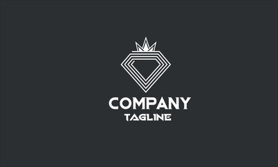 minimal jewelry logo design template 