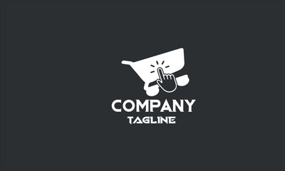 minimal online shop logo template