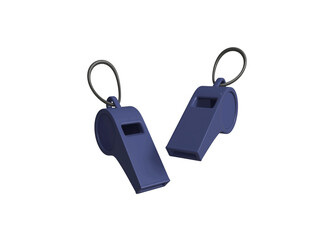 Whistle icon isolated 3d render illustration