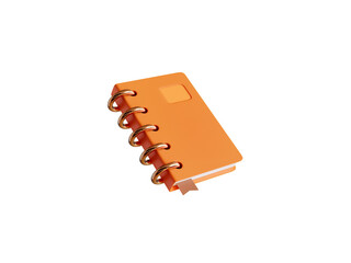 Notebook icon isolated 3d render illustration