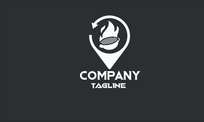 minimal restaurant logo design template