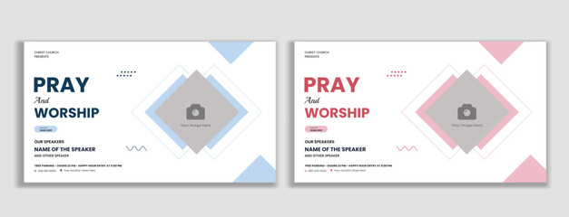 Pray and worship conference thumbnail and web banner