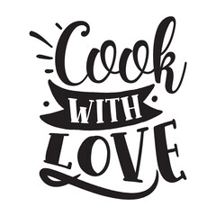 Cook with love Pot holder shirt print template, Typography design for Christmas, hostess, baking, funny kitchen, cooking mom, baking queen, mother's day