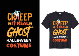 Creep it Real Vintage Ghost Halloween T-Shirt
