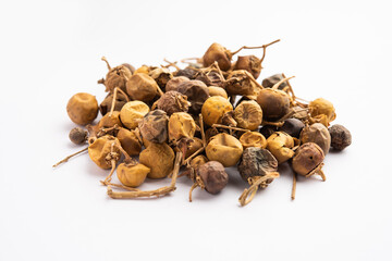 Ayurvedic Choti Kateli also known as Kantkari or Solanum Surattense dried and powder form