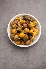 Ayurvedic Choti Kateli also known as Kantkari or Solanum Surattense dried and powder form