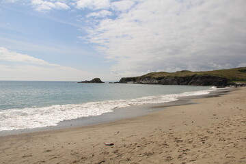 Obraz premium Coastal landscape, North of England shores, UK