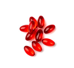 Red Pill Capsules Medicine