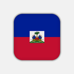 Obraz premium Haiti flag, official colors. Vector illustration.