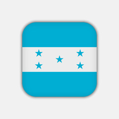Honduras flag, official colors. Vector illustration.