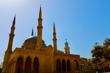 Fototapeta na wymiar Mohammad Al-Amin Moschee in Beirut Libanon 