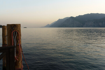 The Garda lake at Malcesine