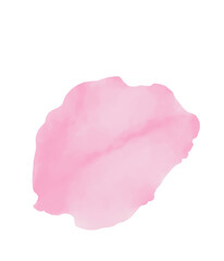 Pink flowers watercolor azalea illustration.