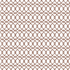 Hand Drawn doodle spotted squares Seamless pattern. Abstract background from brown squares
