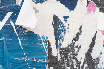 Ripped street poster background