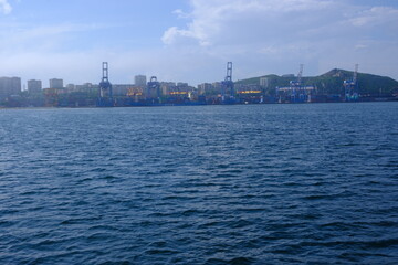 Sea views of Vladivostok and the surrounding area
