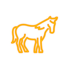 horse neon icon © tulpahn