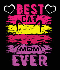 Best cat mom ever cat t-shirt