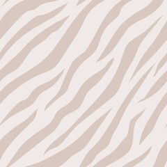 beige and cream zebra skin seamless pattern