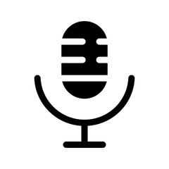 Mic icon. voice sign. microphone symbol. vector illustration