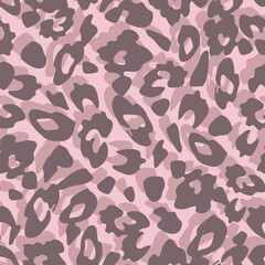 Pink leopard skin fabric pattern. Abstract animal background.
